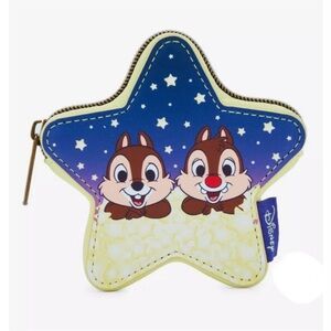 Loungefly Disney Chip 'N' Dale Star Coin Pouch
